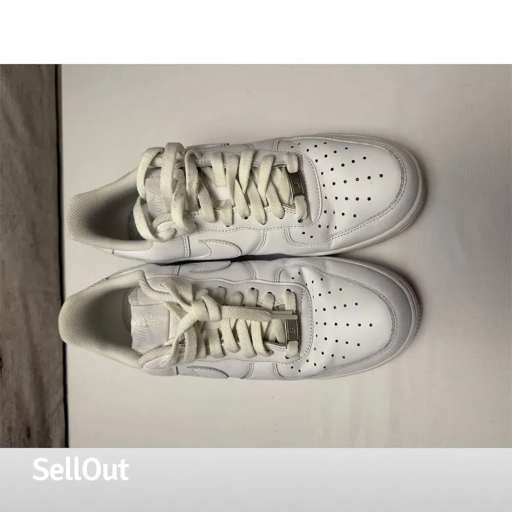 Nike Air Force 1 '07 Low Men's White Sneakers Size 8.5 Casual